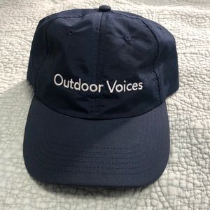 Never worn navy outdoor voices hat